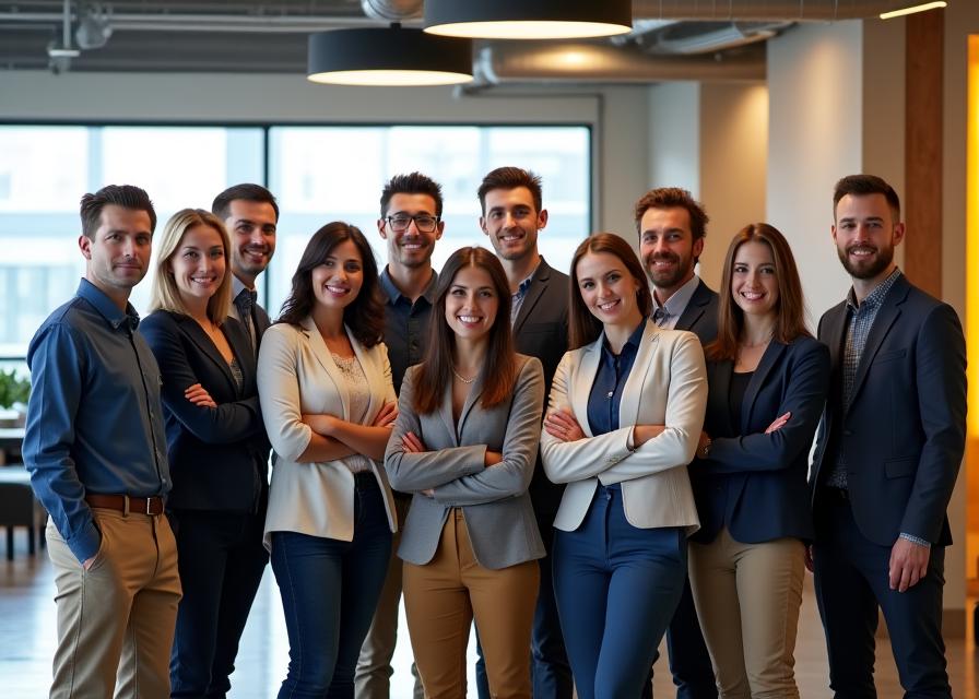 Equipo de Solara Assemblies en oficinas corporativas